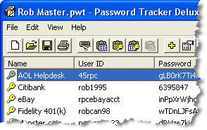 Click here to view Password Tracker Deluxe screenshots...